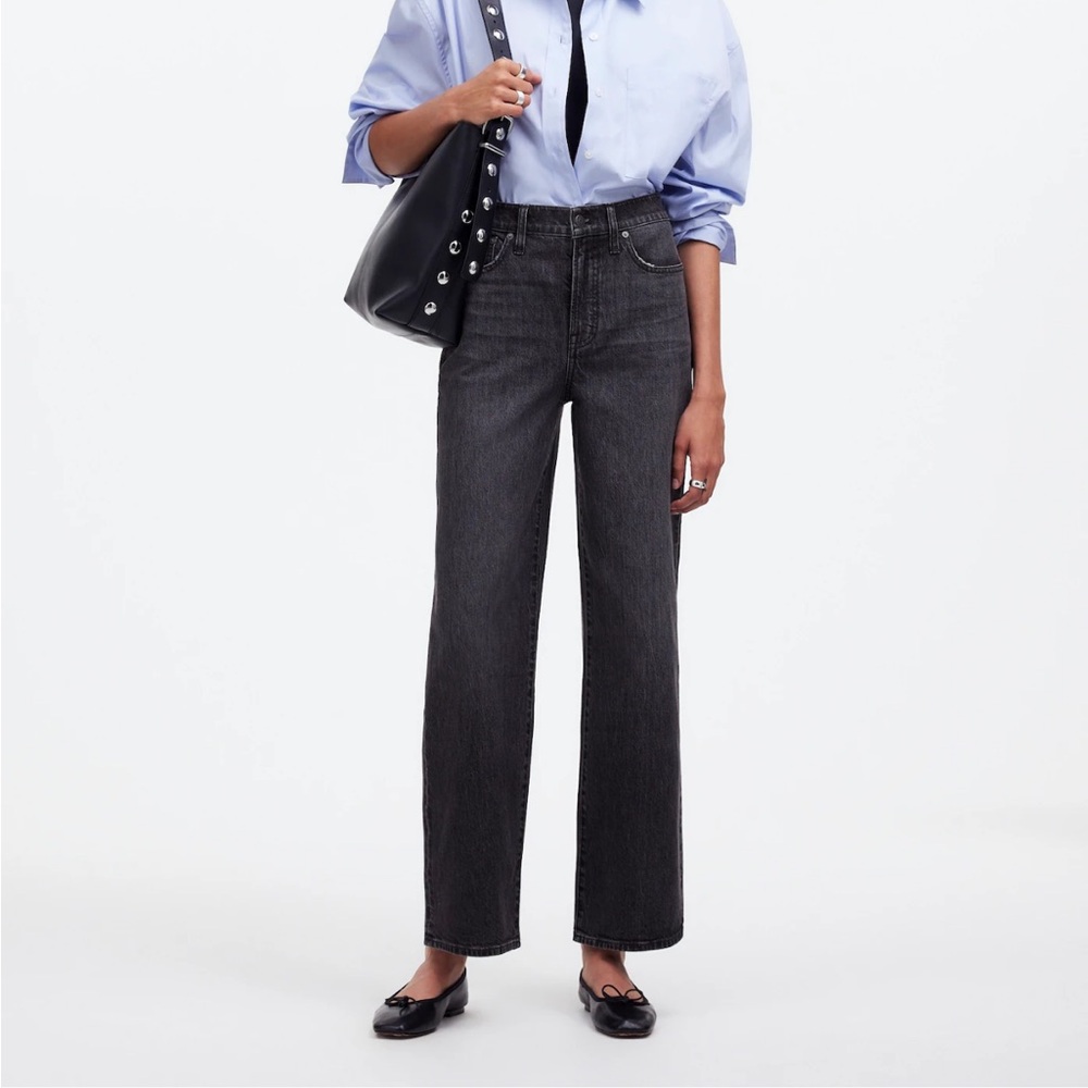 NWT Madewell The Perfect Vintage Wide-Leg Crop Jean - 33